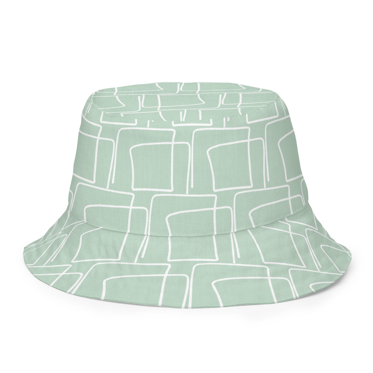 Abstract Squares Reversible bucket hat