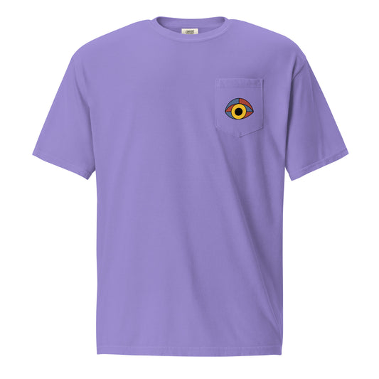 Eye Unisex garment-dyed pocket t-shirt